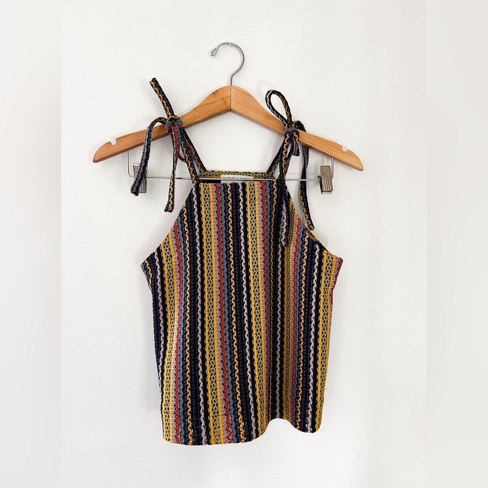 Madewell Texture and Thread Tie Strap Top